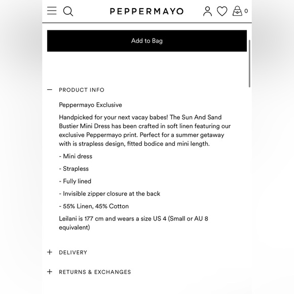 Peppermayo Exclusive - Sun and Sand Bustier Mini Dress - Sunset Building - Picture 5 of 6